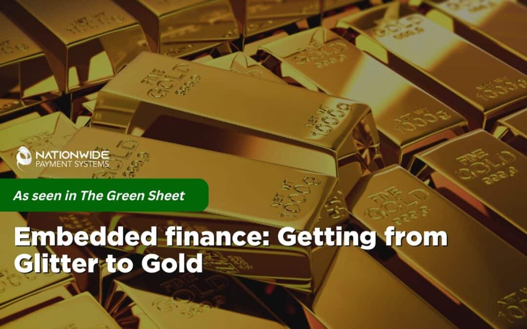 As seen in green sheets:Embedded finance
