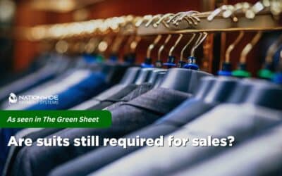 As seen in green sheet:Are suits still required for sales?