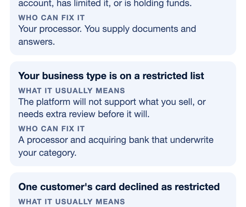 What Does Restricted Merchant Mean? Why Accounts Get Restricted and What to Do
